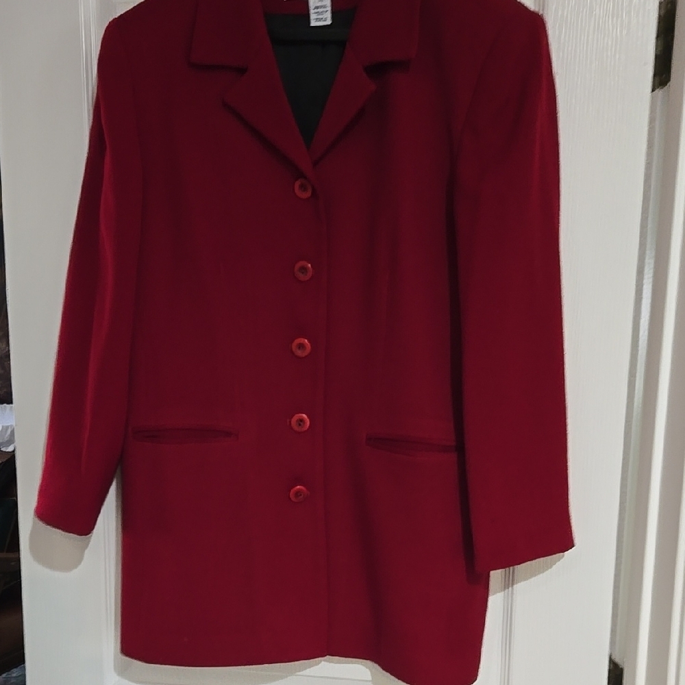 Elegant Red Women's Blazer